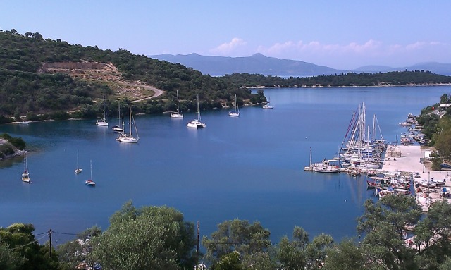 Port Atheni on the island of Meganisi in the Ionian Sea