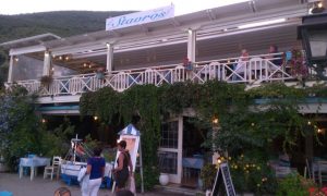 A lovely restaurant in Sivota, overlooking the marina.